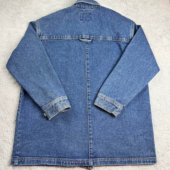 A.M.I Alexandre Mattiussi Vintage denim Chore jacket Field women’s size Medium - Picture 2 of 7
